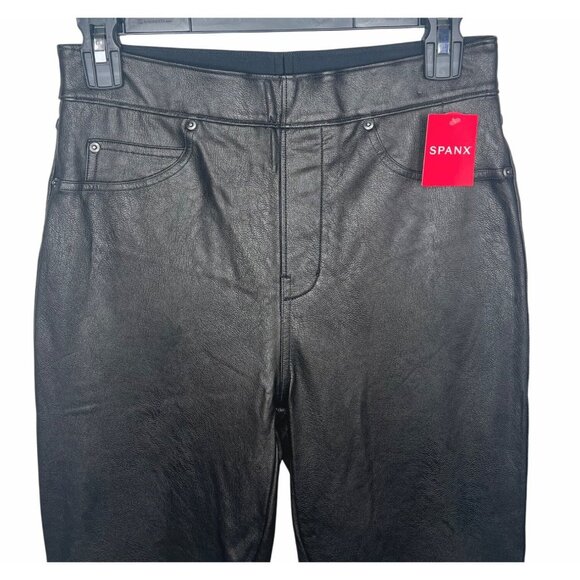 Spanx Womens Leather-Like Skinny Pants Noir Size S/P MSRP $148 - Picture 12 of 14